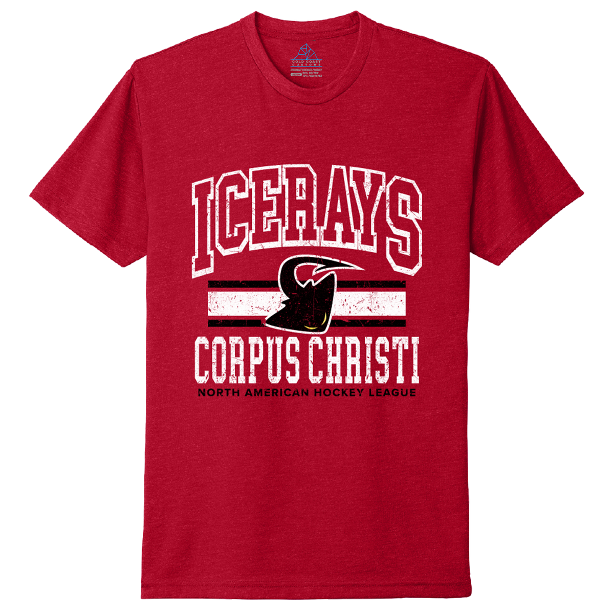 Corpus Christi IceRays Stripes T-Shirt