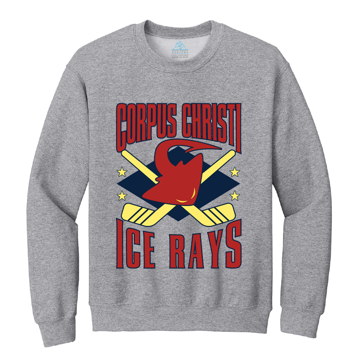 Corpus Christi IceRays Throwback Crewneck