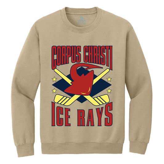 Corpus Christi IceRays Throwback Crewneck