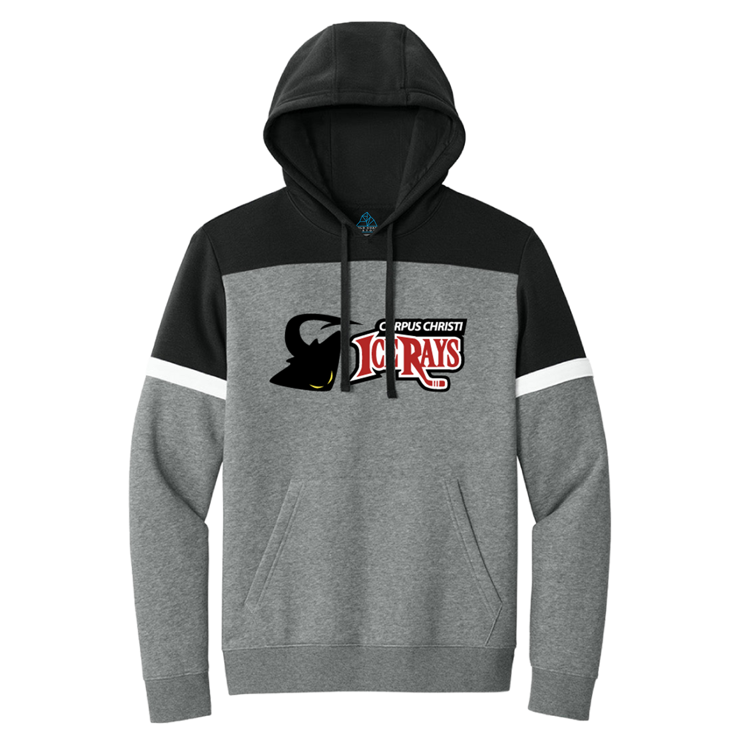 Corpus Christi Icerays Sideline Colorblock Wordmark Hoodie