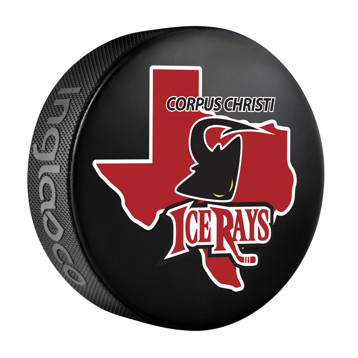 IceRays Texas State Hockey Puck