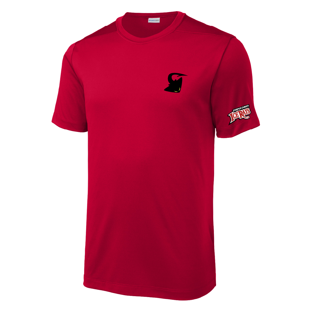 Corpus Christi IceRays Icon Performance T-Shirt Deep Red