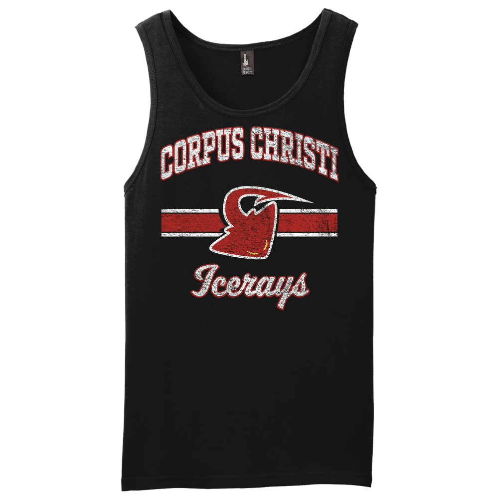 Corpus Christi IceRays Retro Stripe Tank Black