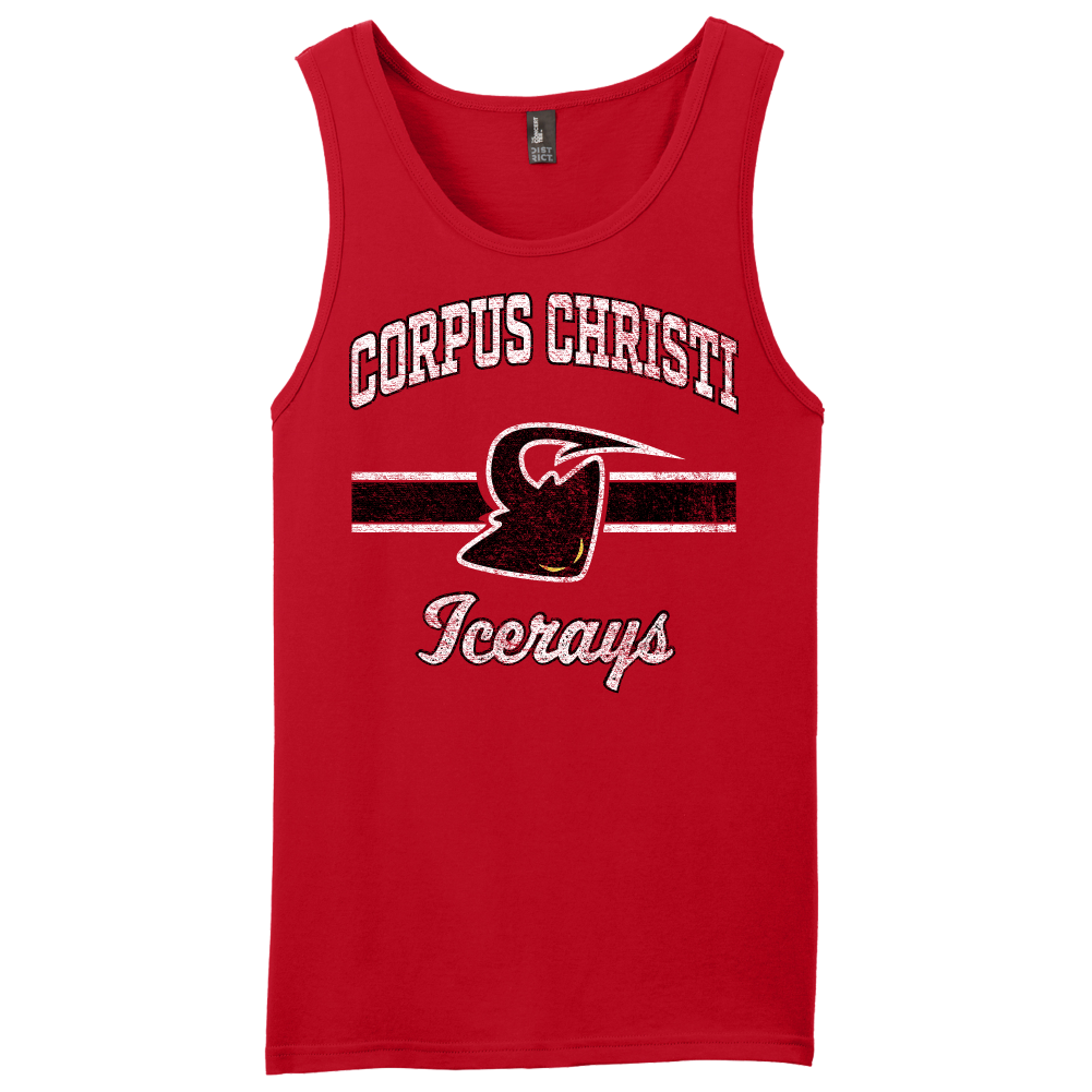 Corpus Christi IceRays Retro Stripe Tank New Red