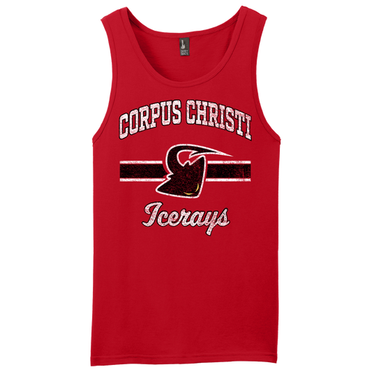 Corpus Christi IceRays Retro Stripe Tank New Red
