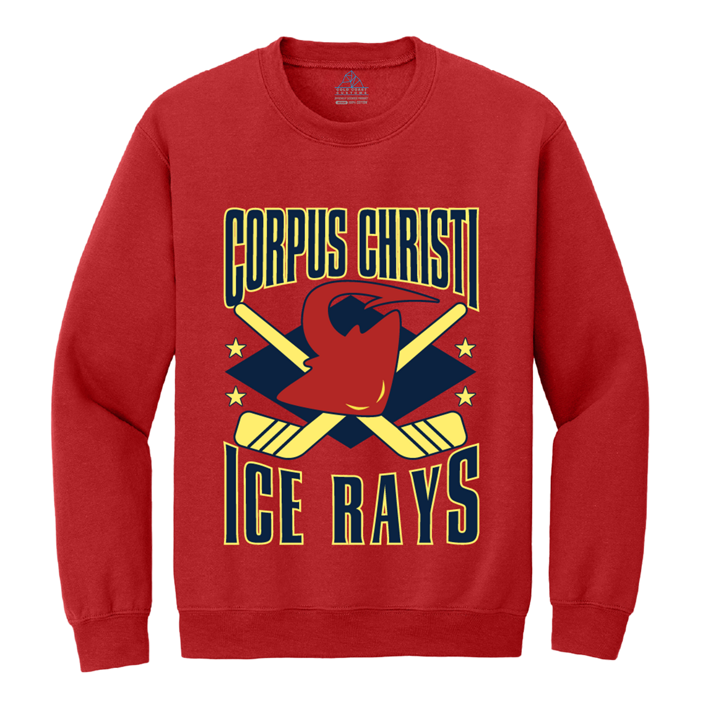 Corpus Christi IceRays Throwback Crewneck