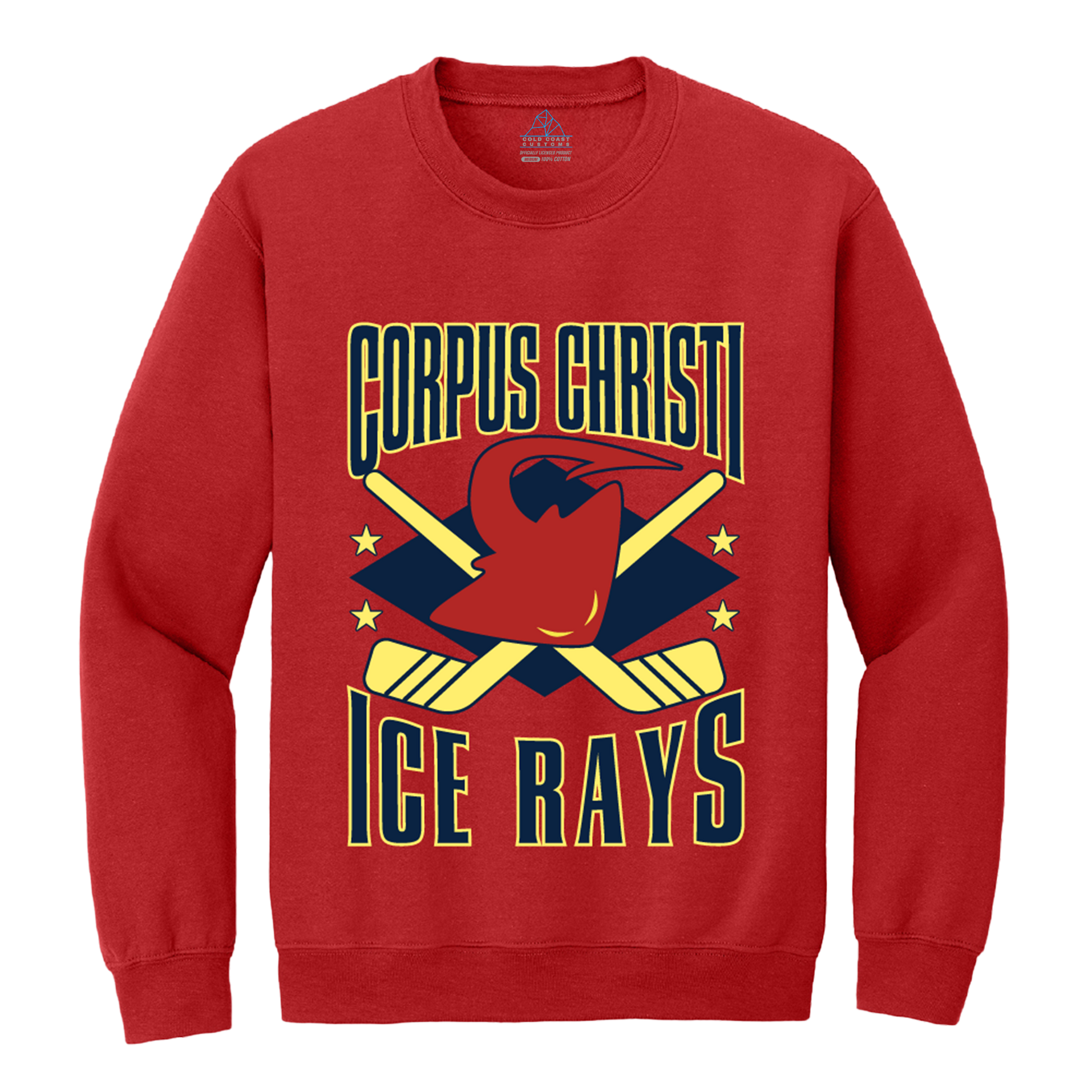 Corpus Christi IceRays Throwback Crewneck