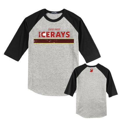 Corpus Christi IceRays Vintage Raglan T-Shirt Heather Grey/Black Double