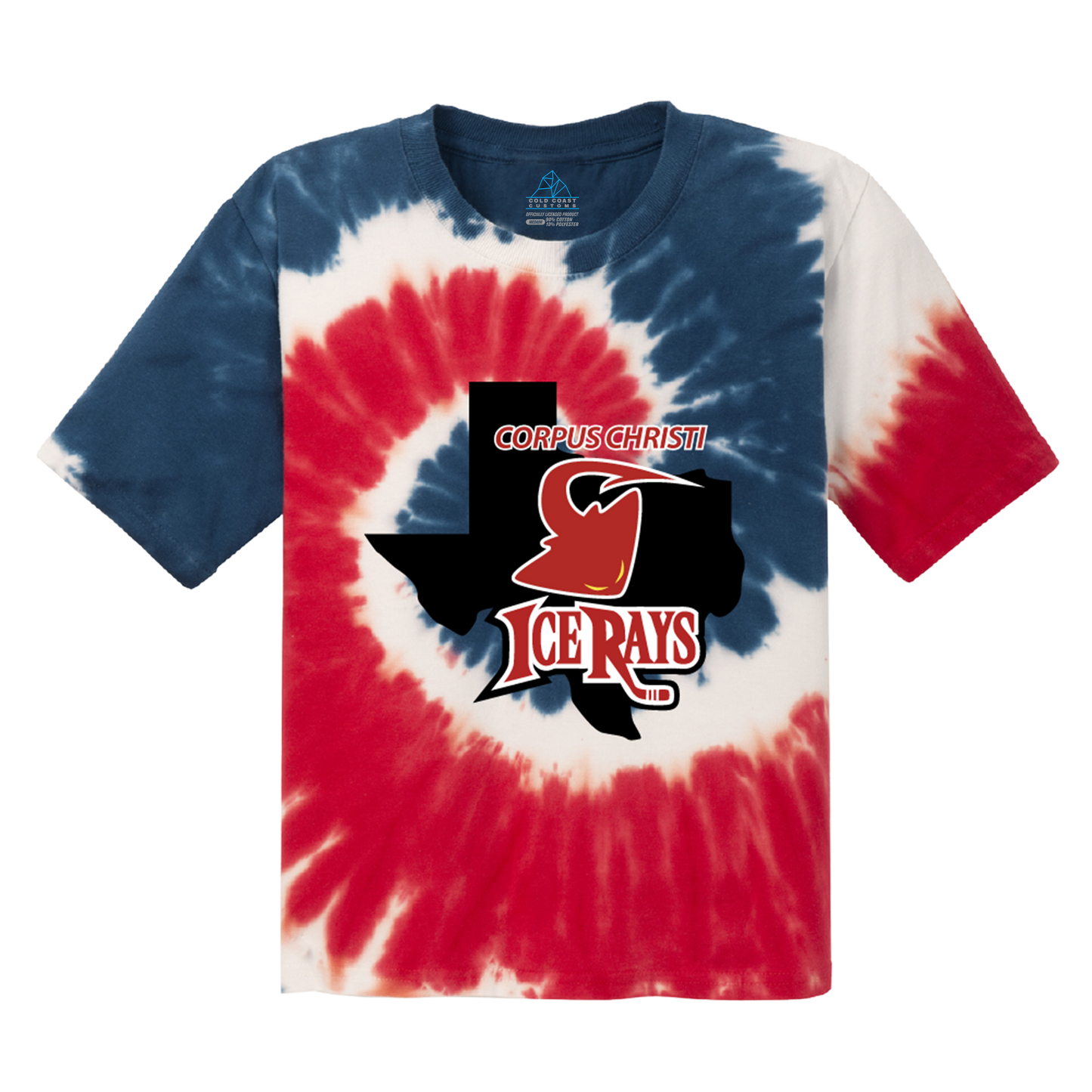 Corpus Christi IceRays Youth Military Tie-Dye T-Shirt