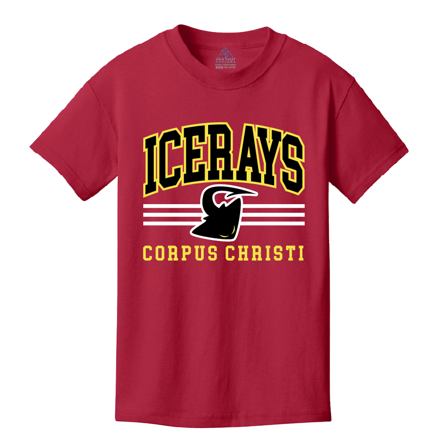 Corpus Christi Youth IceRays Stripes T-Shirt