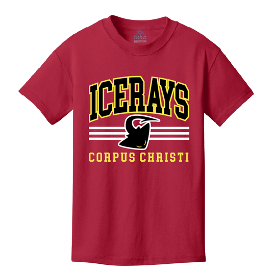 Corpus Christi Youth IceRays Stripes T-Shirt
